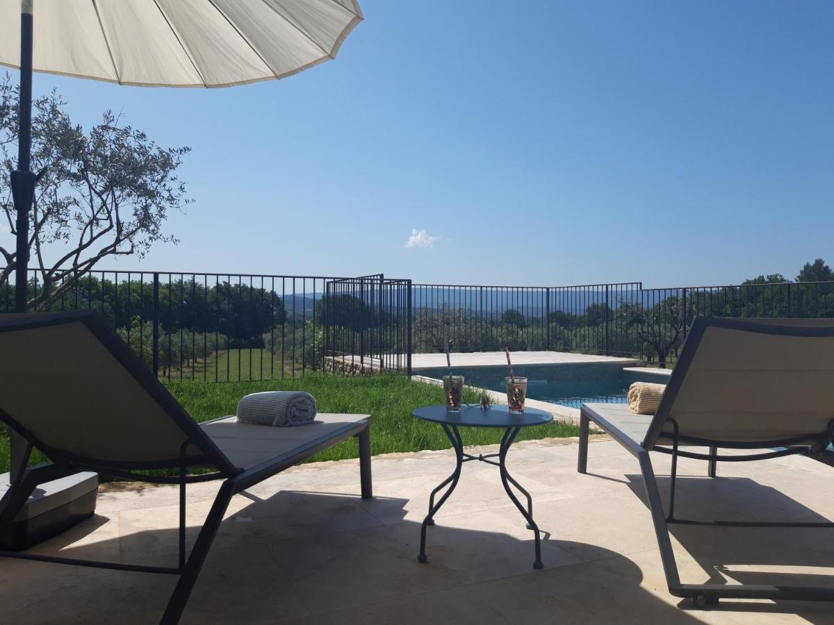Bastide Toujours Dimanche, Maison De Vacances Avec Vue & Piscine Privee Gordes Eksteriør billede