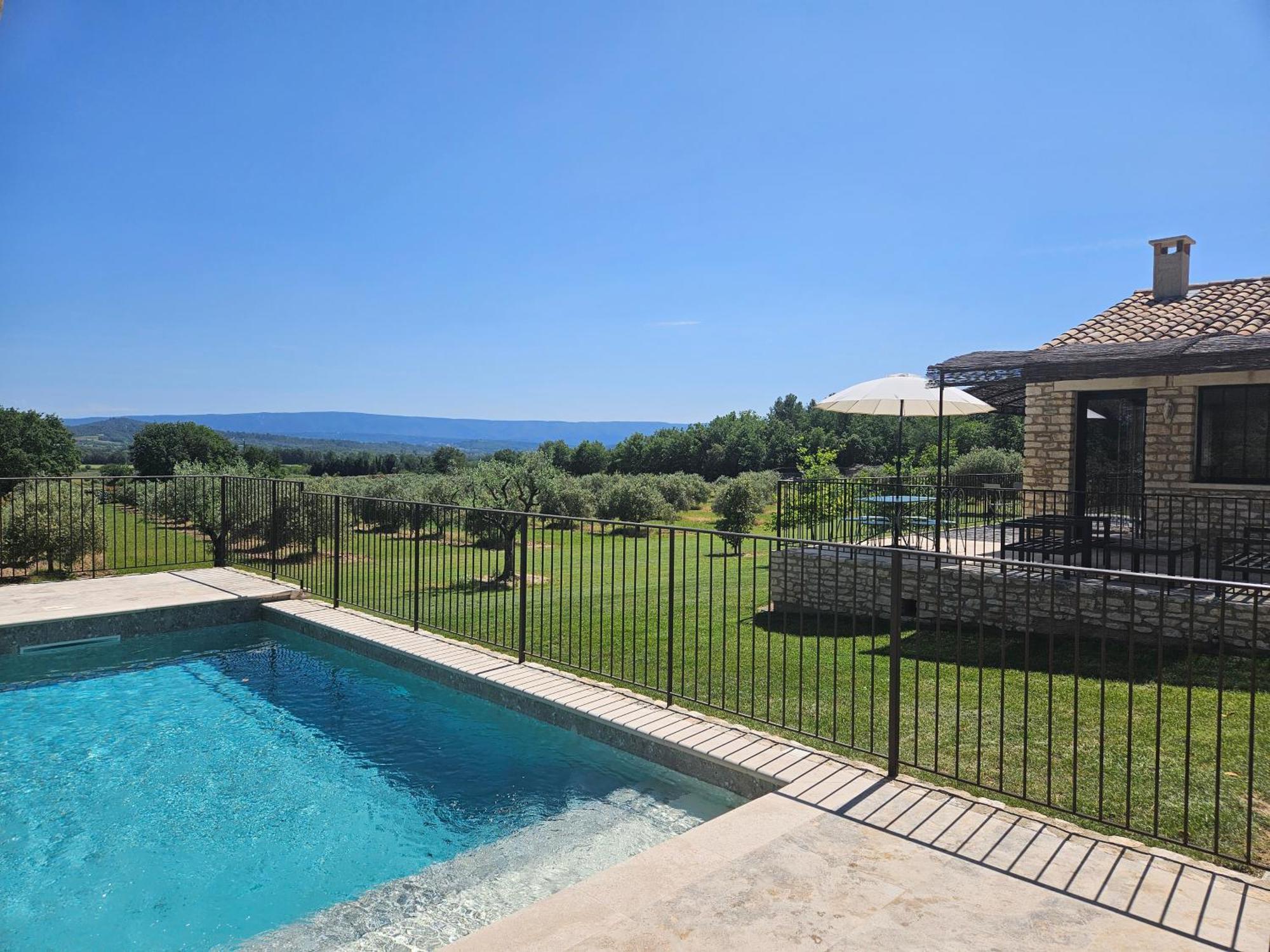 Bastide Toujours Dimanche, Maison De Vacances Avec Vue & Piscine Privee Gordes Eksteriør billede